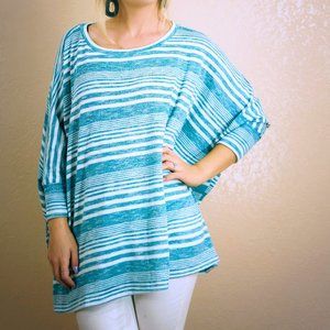 Under The Cabana Teal Blue Top